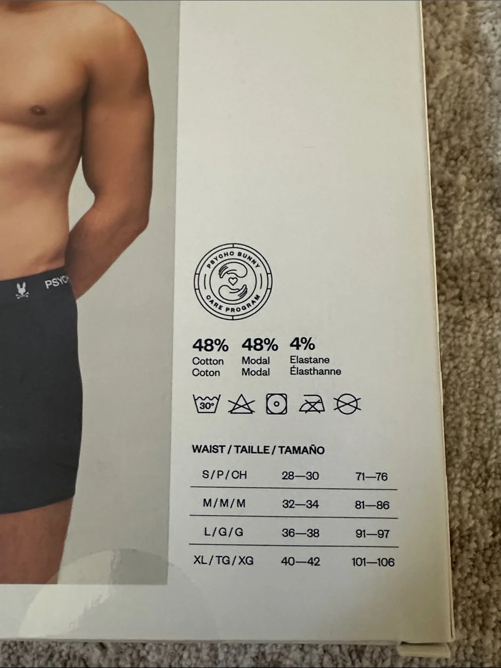 Psycho Bunny Men’s Medium three pack boxers. NWT’s.